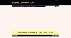Desktop Screenshot of desirecorporation.com