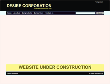 Tablet Screenshot of desirecorporation.com